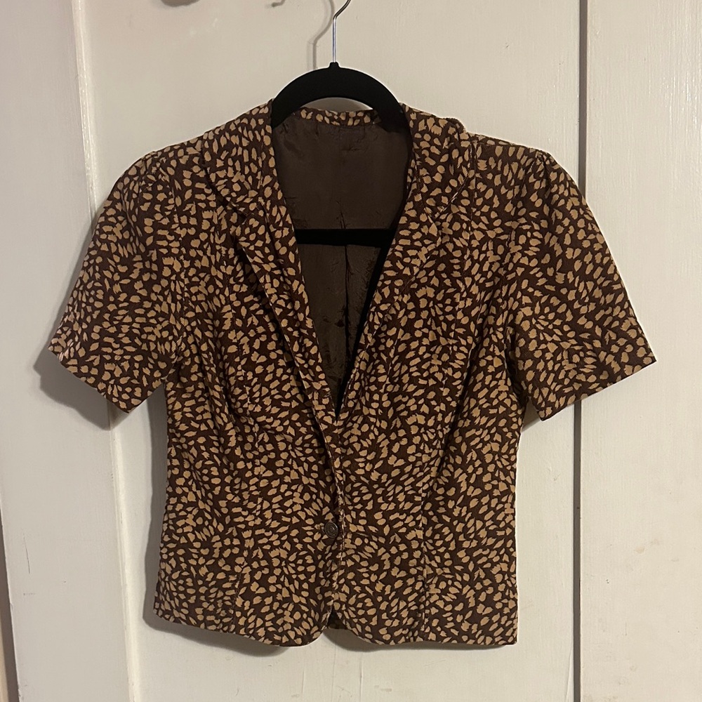 7 For All Mankind Leaf Print Vest
